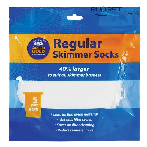Aussie Gold Regular Skimmer Socks - Pack of 5 - Budget Pool Care