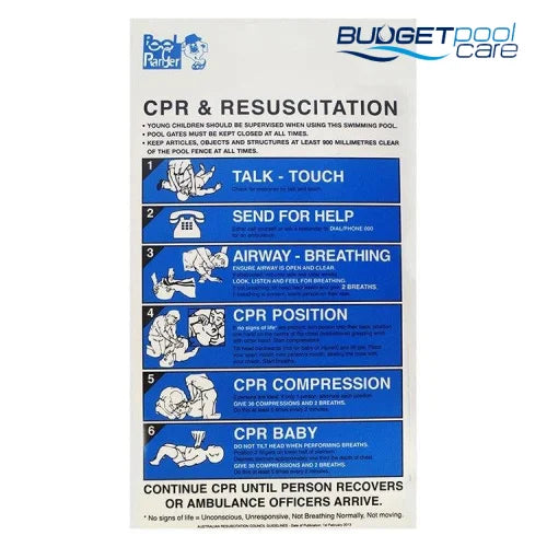 CPR Sign - Budget Pool Care