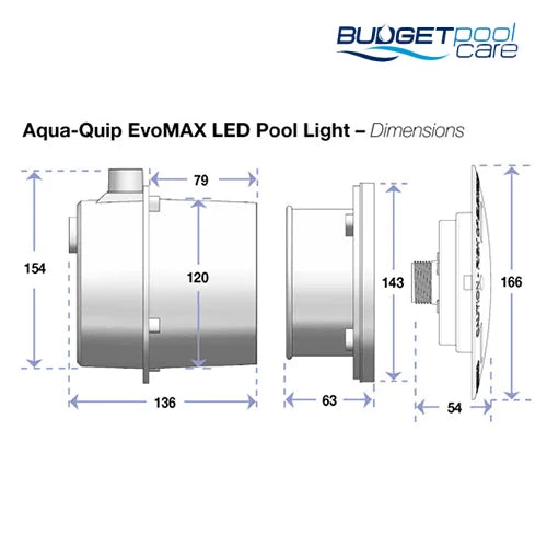 EvoMAX LED Pool Light - Budget Pool Care