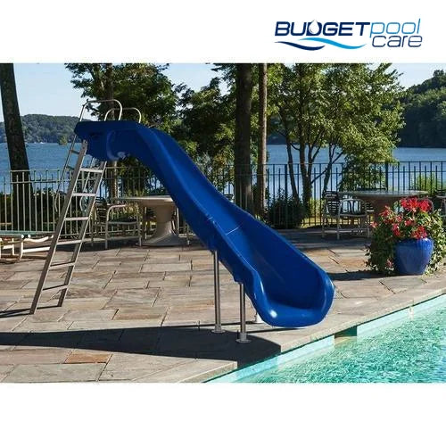 Rogue2 Pool Slide-Pool Slide-SR Smith-Rogue2 Pool Slide Blue - right curve-Budget Pool Care